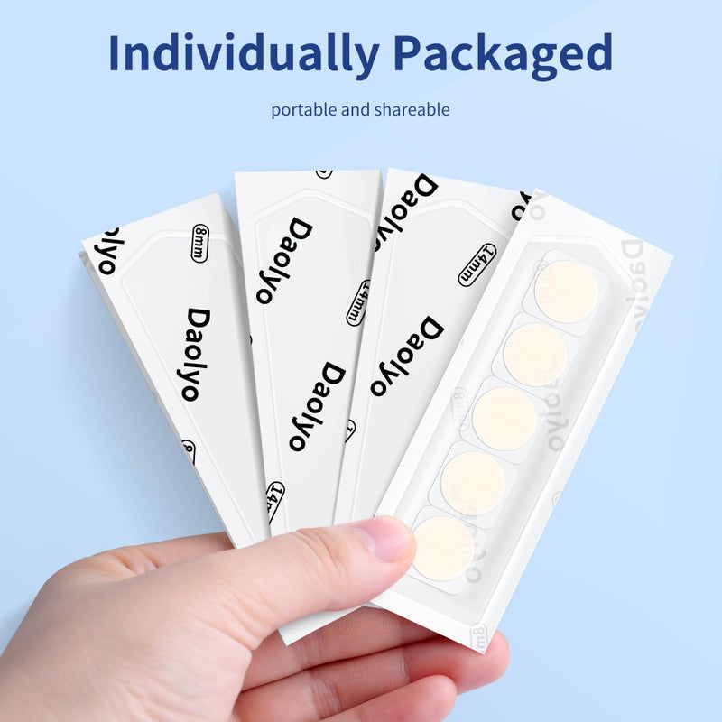 Daolyo Pimple Patches for Face, 4 Size 360 Counts Hydrocolloid Acne Patches for Covering Zits and Blemishes, Spot Stickers with Salicylic Acid, Tea Tree Oil & Calendula Oil, Mini Package - Image 3