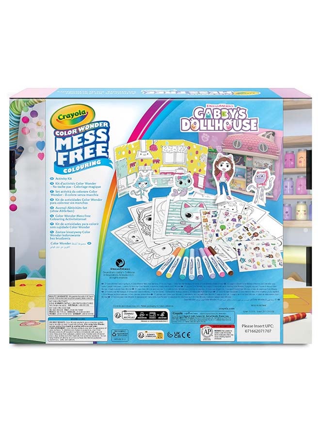 Crayola Color Wonder, Gabby's Dollhouse Stain Free Gift Set, Rich Content with Markers, Coloring Pages, Stickers and More, Ages 3 - Image 3