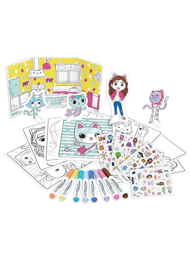 Crayola Color Wonder, Gabby's Dollhouse Stain Free Gift Set, Rich Content with Markers, Coloring Pages, Stickers and More, Ages 3 - Image 5