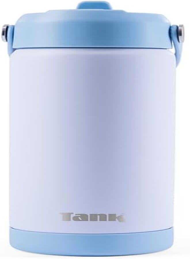 Tank Move 550ml Bottle Light Insulated Stainless Steel for Cold Drinks, Leakproof - Sky Blue