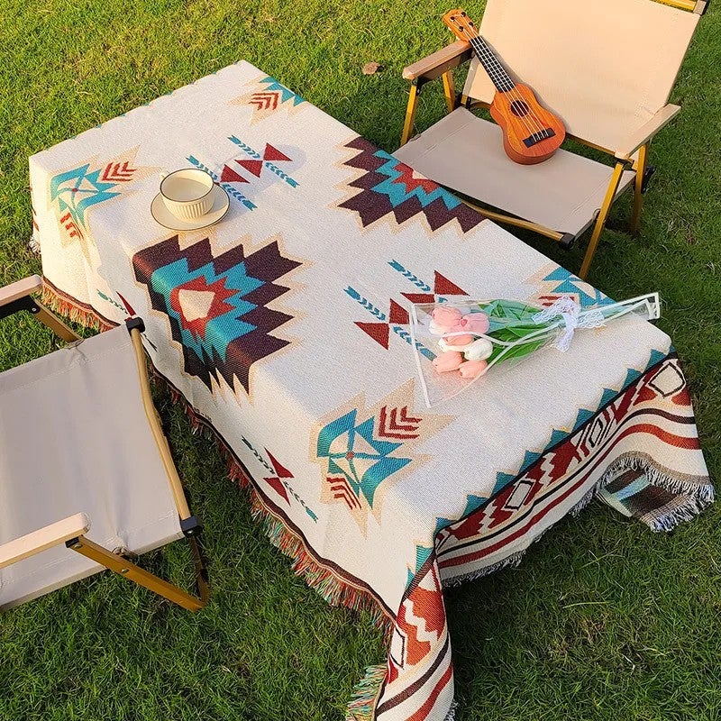 Y&D Ethnic Style Outdoor Tablecloth with Luxury Design – Premium Table Runners for Patio, Garden & Picnic Decor - Image 3