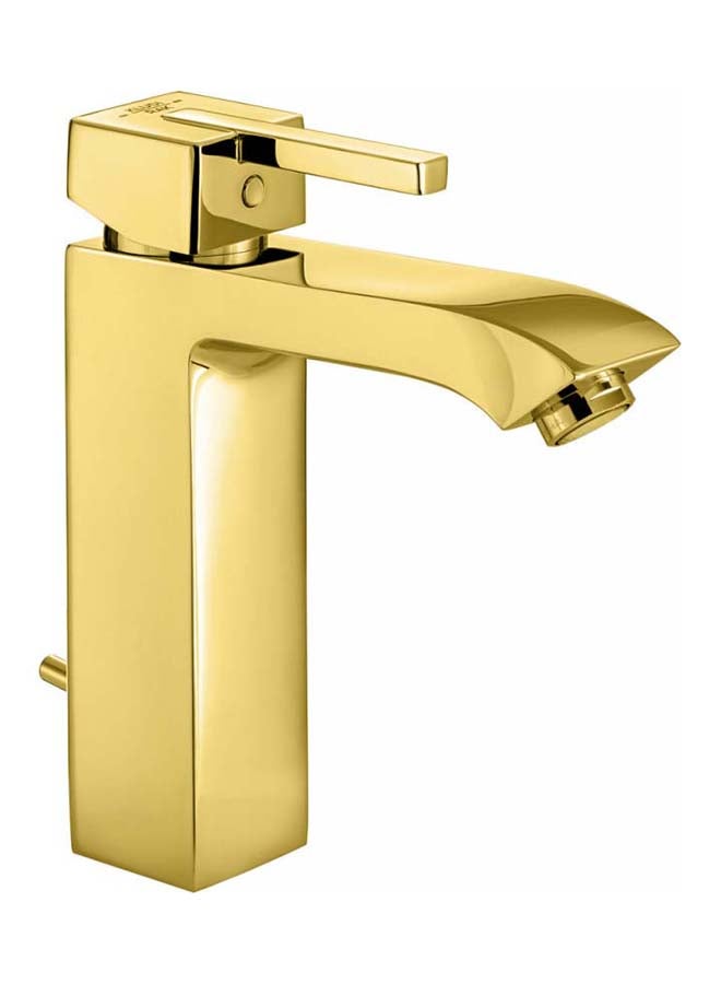 KLUDI Project Single-lever Basin Mixer On The Floor And Overflow Gold RAK-14060 - Image 1