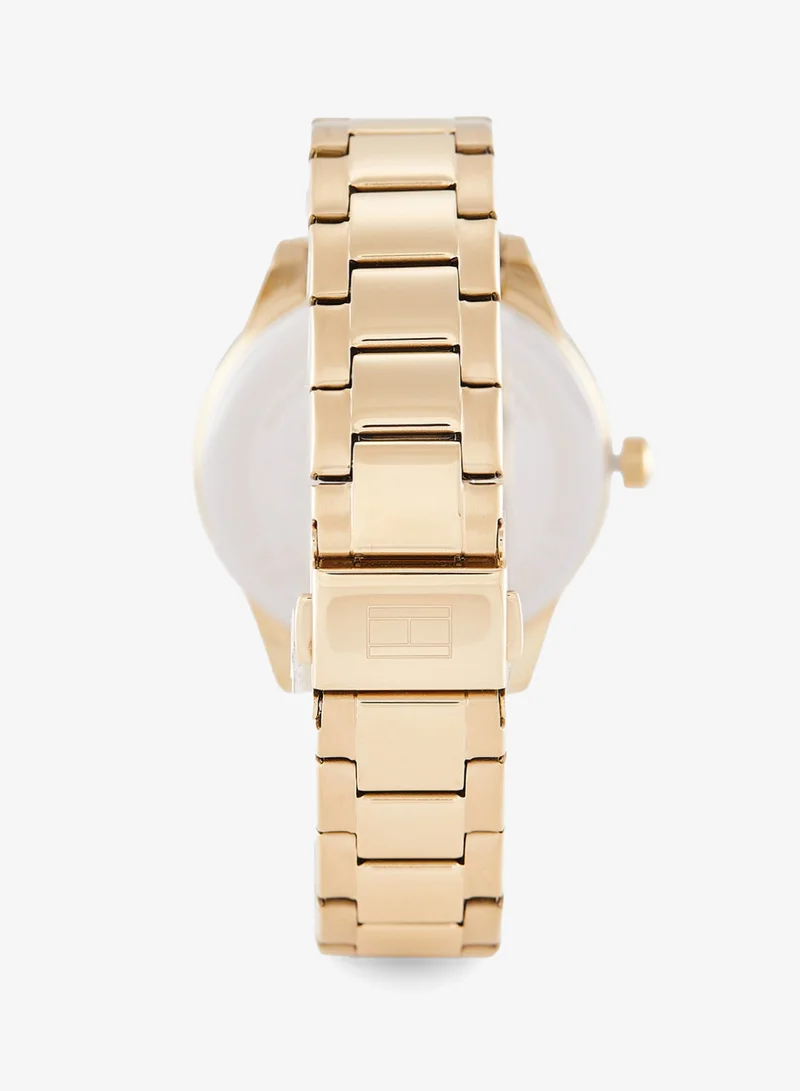 Tommy Hilfiger  Womens Analog Multifunction Quartz Watch With Gold-Tone Stainless Steel Bracelet - 1782746 for Women | Best Price UAE