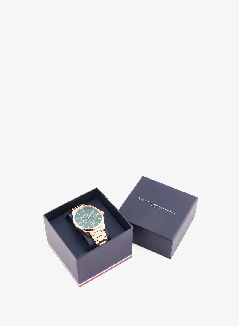 Tommy Hilfiger  Womens Analog Multifunction Quartz Watch With Gold-Tone Stainless Steel Bracelet - 1782746 for Women | Best Price UAE