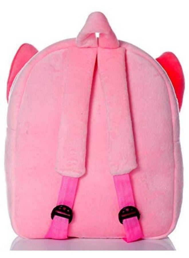 Frantic حقيبة ظهر للأطفال على شكل أرنب وردي ناعم للجسم بالكامل للسفر، حقيبة مدرسية ناعمة من القماش، حقيبة ظهر قياسية بجيب واحد للأولاد والبنات من عمر 2 إلى 5 سنوات، حضانة، روضة أطفال، سعة 10 لترات - Image 3