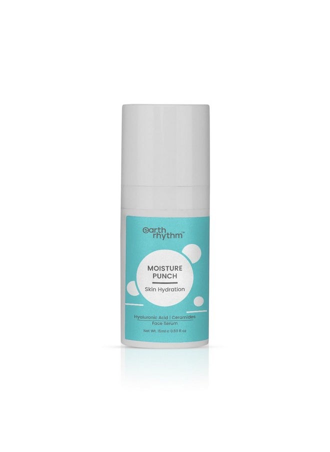 Earth Rhythm - Moisture Punch Hyaluronic Acid Serum For Dry & Dehydrated Skin | Locks Skin Moisture Fades Fine Line & Wrinkles | Repair & Nourishes Damaged Skin | Men & Women - 15 Ml - Image 1