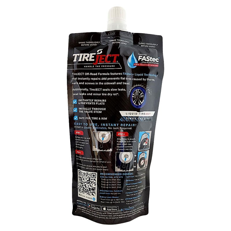 TireJect Off-Road Tire Sealant Kit - 5-in-1 Sealing - Fix and Prevent Flat Tires (10oz) - Image 3