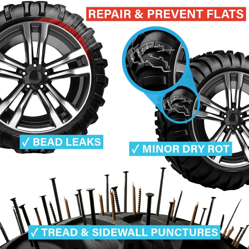 TireJect Off-Road Tire Sealant Kit - 5-in-1 Sealing - Fix and Prevent Flat Tires (10oz) - Image 5
