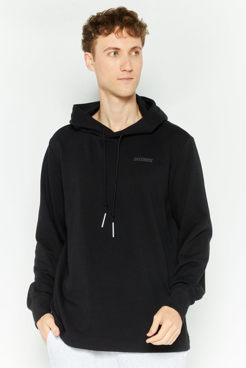 SKECHERS Men Sportswear Fit Training Hooded Sweatshirt, Black - Image 1