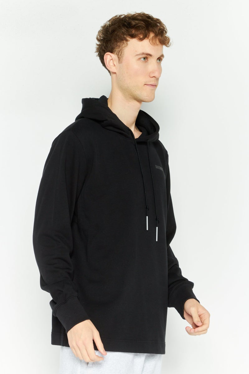 SKECHERS Men Sportswear Fit Training Hooded Sweatshirt, Black - Image 3