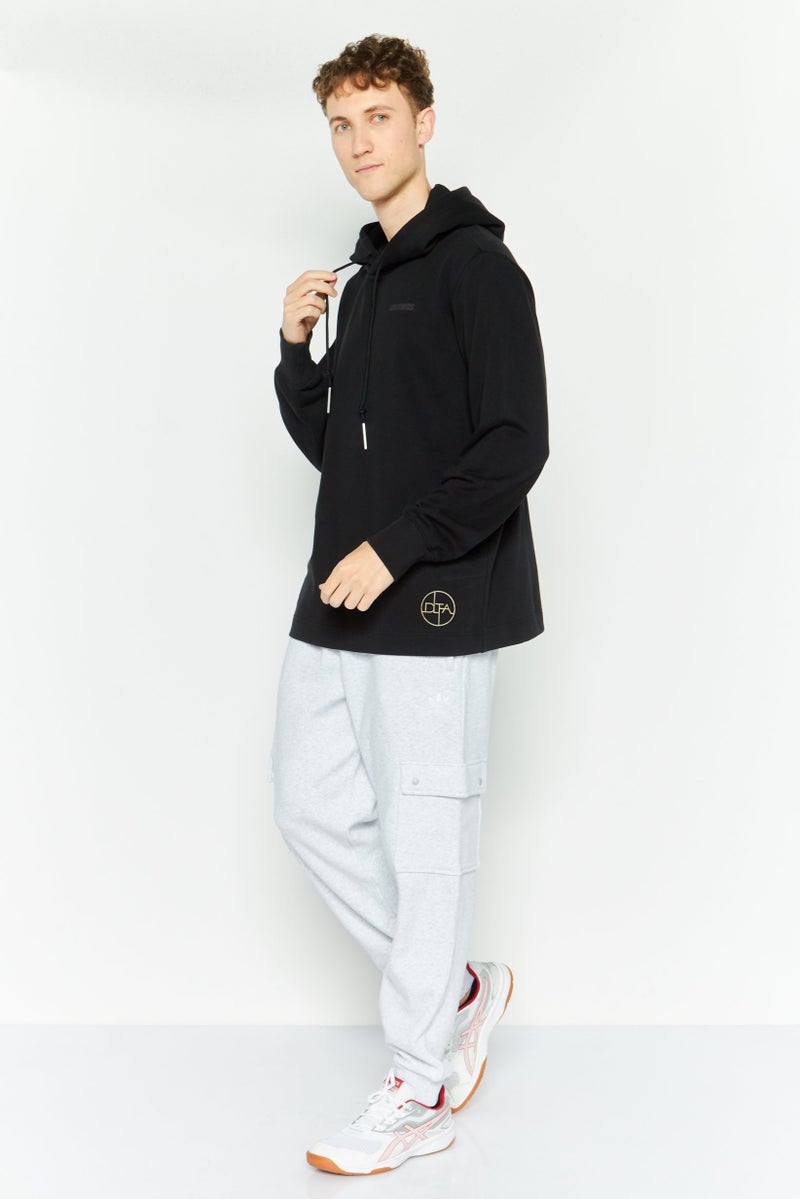 SKECHERS Men Sportswear Fit Training Hooded Sweatshirt, Black - Image 2