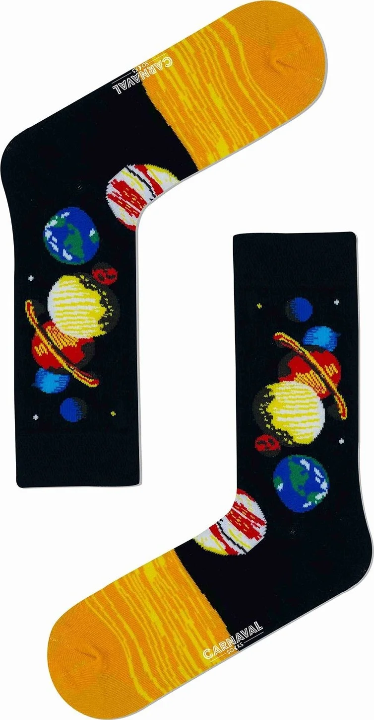 Carnaval Socks Sun and Planets Patterned Colorful Socks