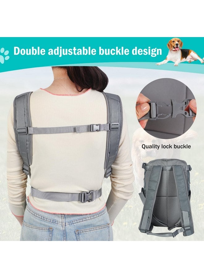Jranter Dog Carrier Backpack - Legs Out Front - Facing Pet Carrier Backpack for Small Medium Large Dogs, Airline Approved Handsa - Canvas Mesh Free Cat Travel Bag for Walking Hiking Bike and Motorcycle - Image 4