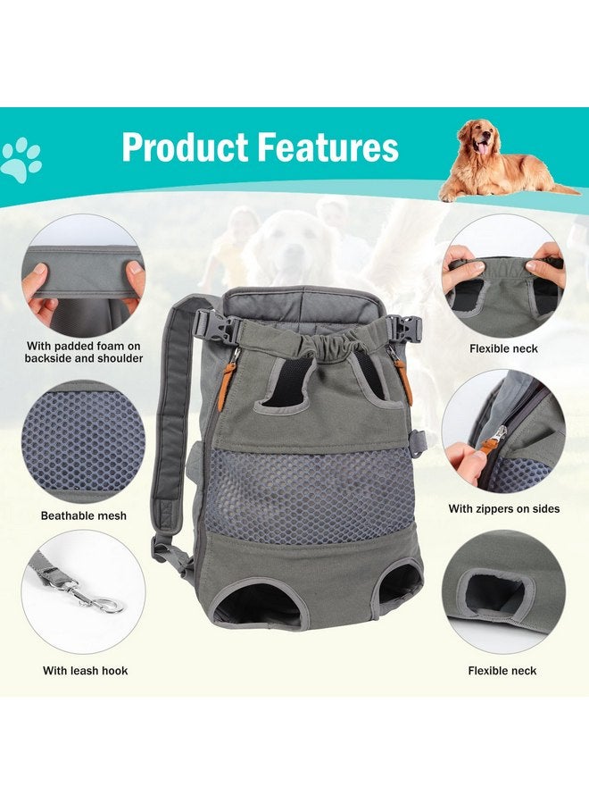 Jranter Dog Carrier Backpack - Legs Out Front - Facing Pet Carrier Backpack for Small Medium Large Dogs, Airline Approved Handsa - Canvas Mesh Free Cat Travel Bag for Walking Hiking Bike and Motorcycle - Image 3