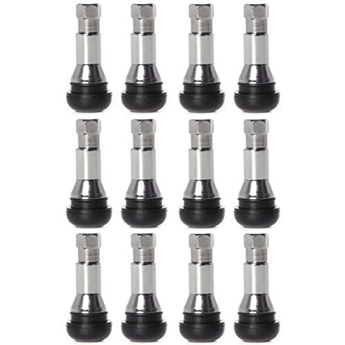 Circuit Performance Chrome Rubber Valve Stems TR413 30mm (12 Pieces) - Image 1