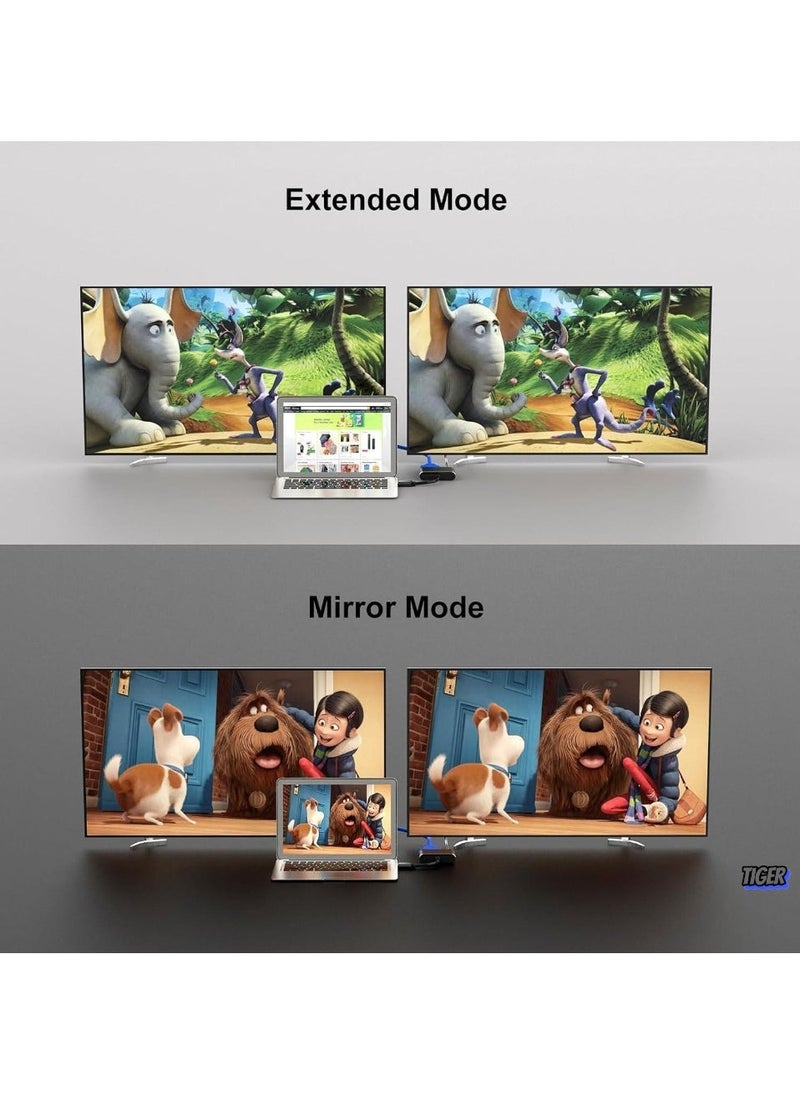 JAJEEK محول USB إلى HDMI VGA – محول 1080P USB 3.0/2.0 إلى HDMI VGA، متوافق مع أجهزة ويندوز وماك وأندرويد - Image 2