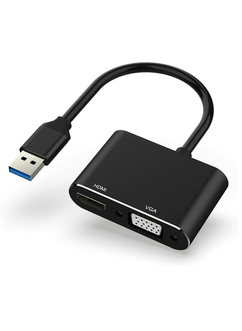 JAJEEK محول USB إلى HDMI VGA – محول 1080P USB 3.0/2.0 إلى HDMI VGA، متوافق مع أجهزة ويندوز وماك وأندرويد - Image 5