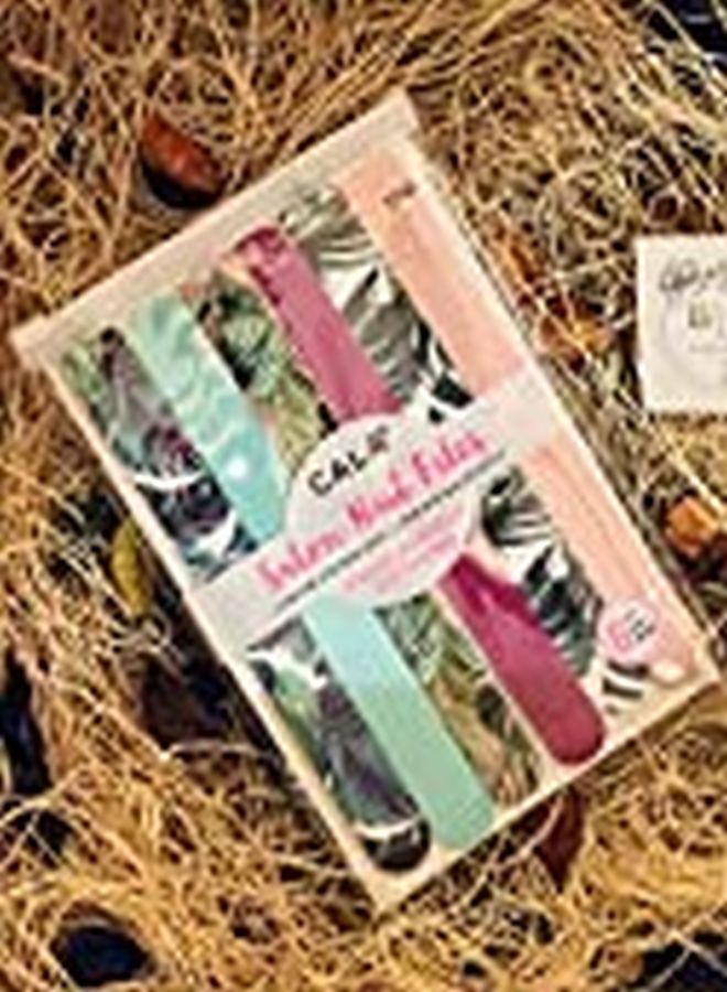 CALA Pink Jungle Nail Files 6 Count, 6 Count - Image 3