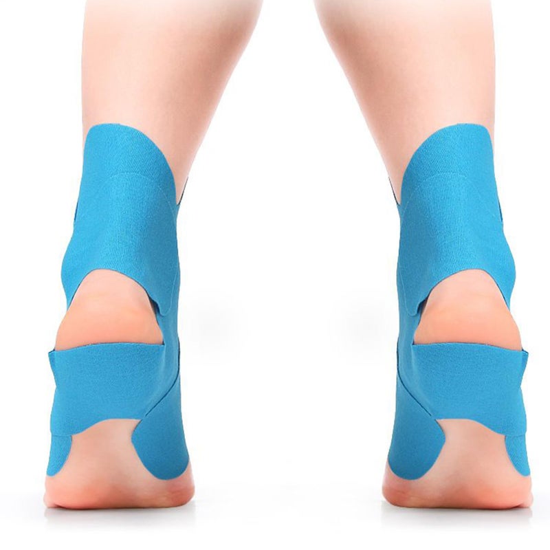 Blue Ankle Tape Pre Cut Sports Wrap 10 Piece Pack Breathable Fabric Elastic Athletic Strong Adhesion Injury Prevention Muscle Support - Image 4