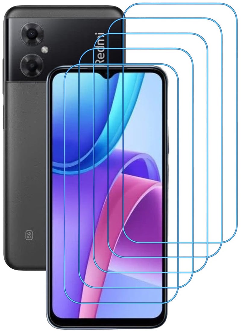 ACLIX 4 Pieces Antistatic ESD Dustproof Premium Quality High Definition Clear Tempered Glass Screen Protector Designed For Xiaomi Redmi Note 11R - Image 1