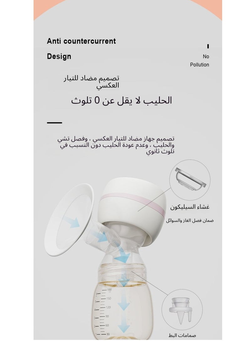 Breast Pump Electric Portable All-in-one Automatic Mute Milk Extractor Postpartum Massage Breast Pump  - Image 3