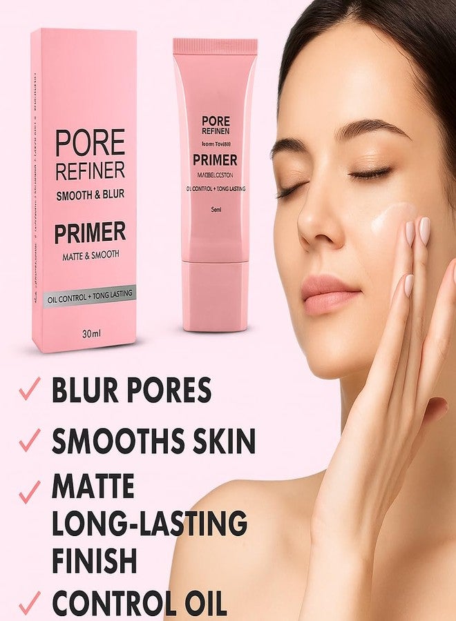 ClassyHuda Pore Refiner Primer, Pink, Oil Control with Long Lasting Smooth Blur Effect, Matte Finish, 30ml - Image 4