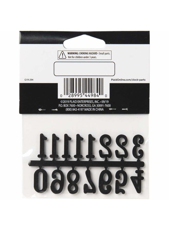 PLAID 44984E 3/8" Clock, 5/8" Black Numbers - Image 2