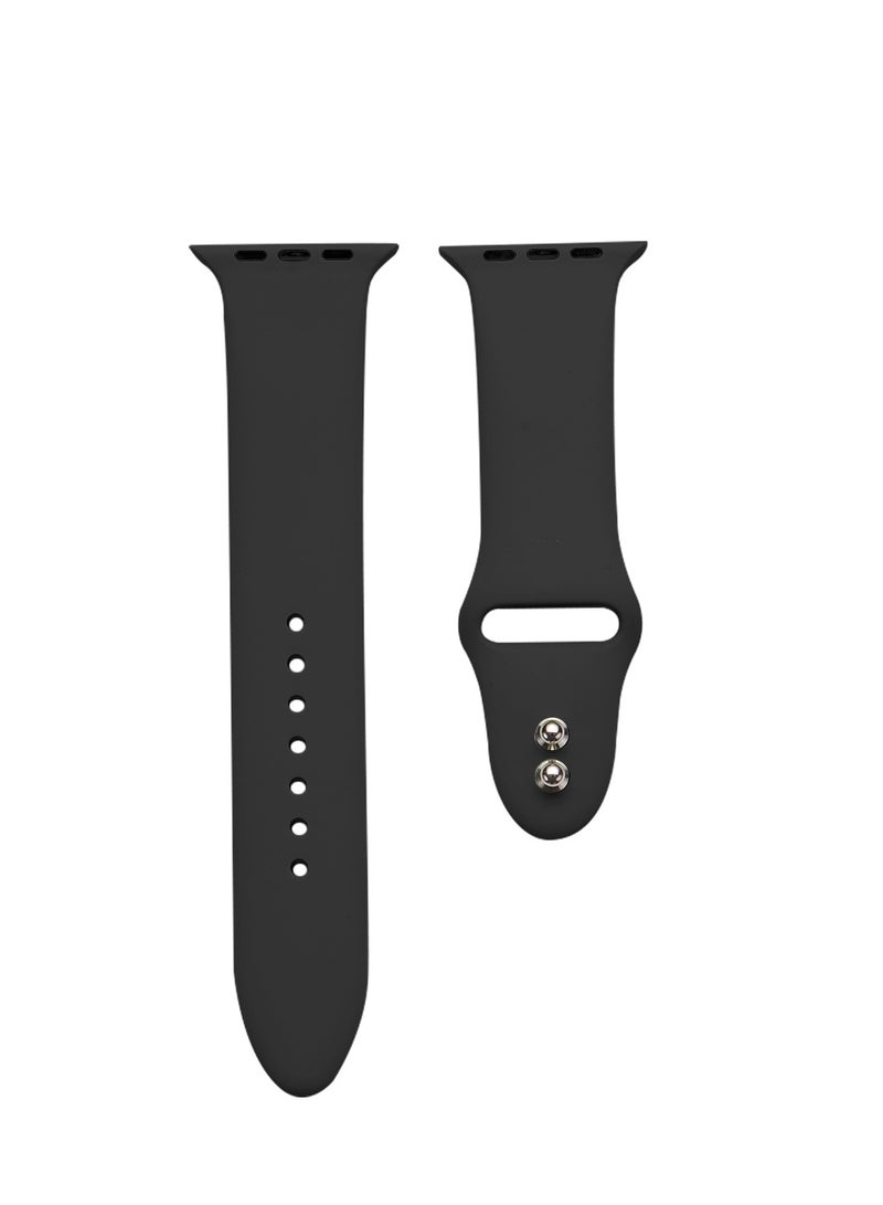 GULFLINK Silicone Watchband 220mm Length with Protective Case Cover for Apple iWatch 7 45mm - Image 4