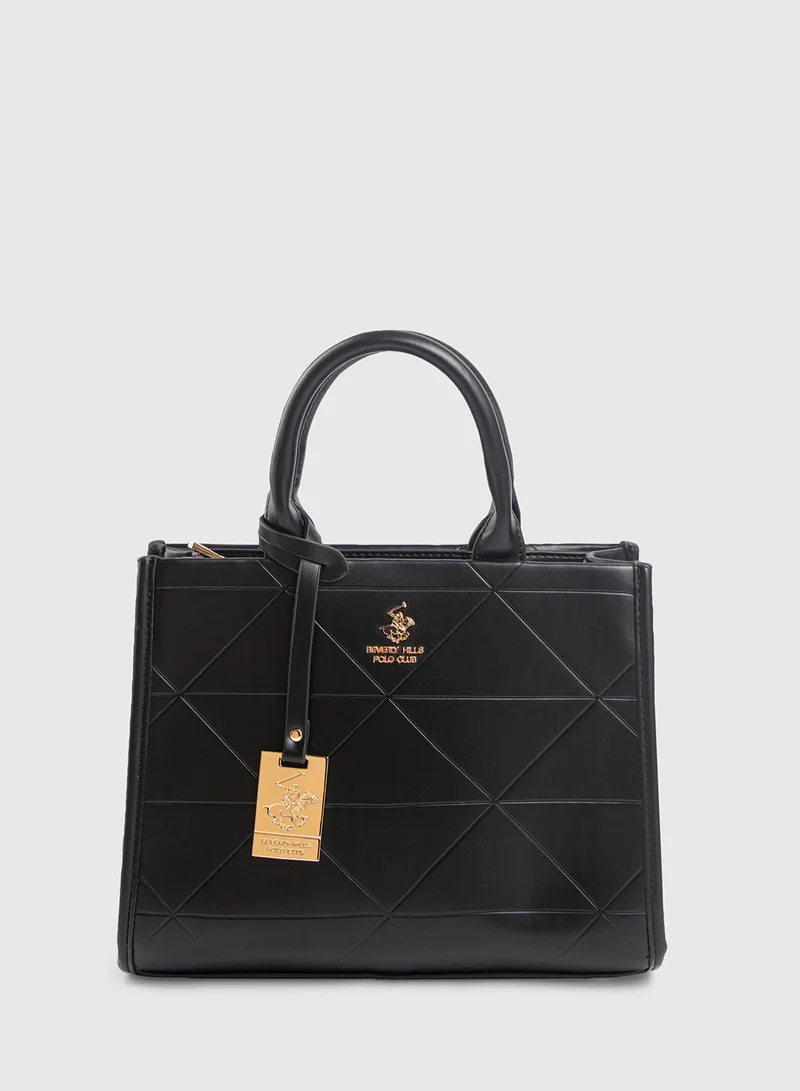 BEVERLY HILLS POLO CLUB Logo Detail Handheld Bag