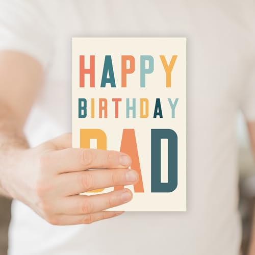 ATTLVV Happy Birthday Gift Card for Dad,Funny Birthday Card for Father,Best Bday Cards from Daughter Son,Dad Birthday Gift - Image 4