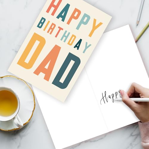 ATTLVV Happy Birthday Gift Card for Dad,Funny Birthday Card for Father,Best Bday Cards from Daughter Son,Dad Birthday Gift - Image 5