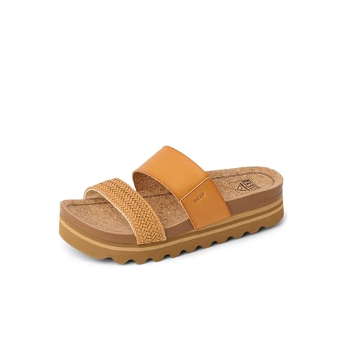 Reef Cushion Vista Hi Sandals - Women's, Natural Braid 9 M - Image 1