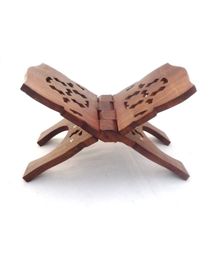 QUESERA wooden for reading handmade fordable wooden  stand book stand quran stand - Image 1