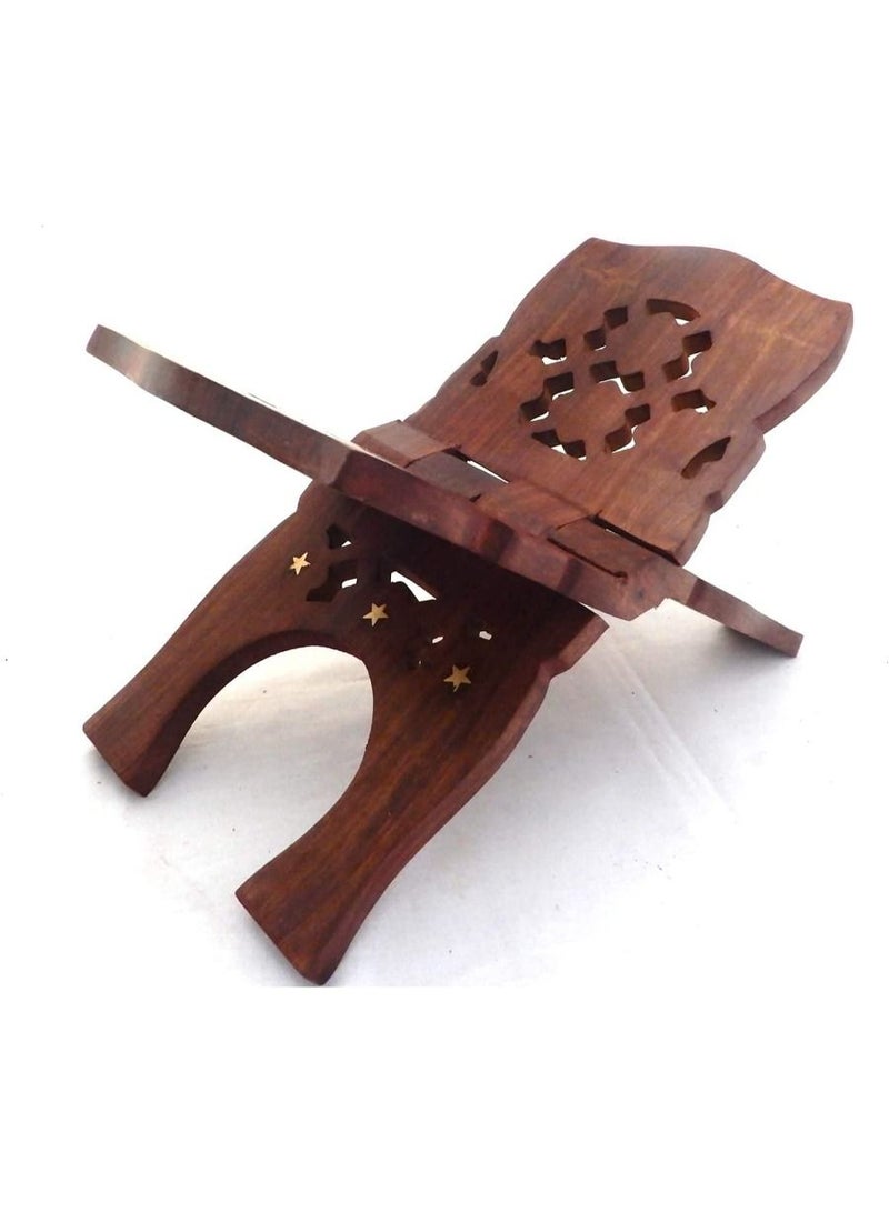 QUESERA wooden for reading handmade fordable wooden  stand book stand quran stand - Image 2