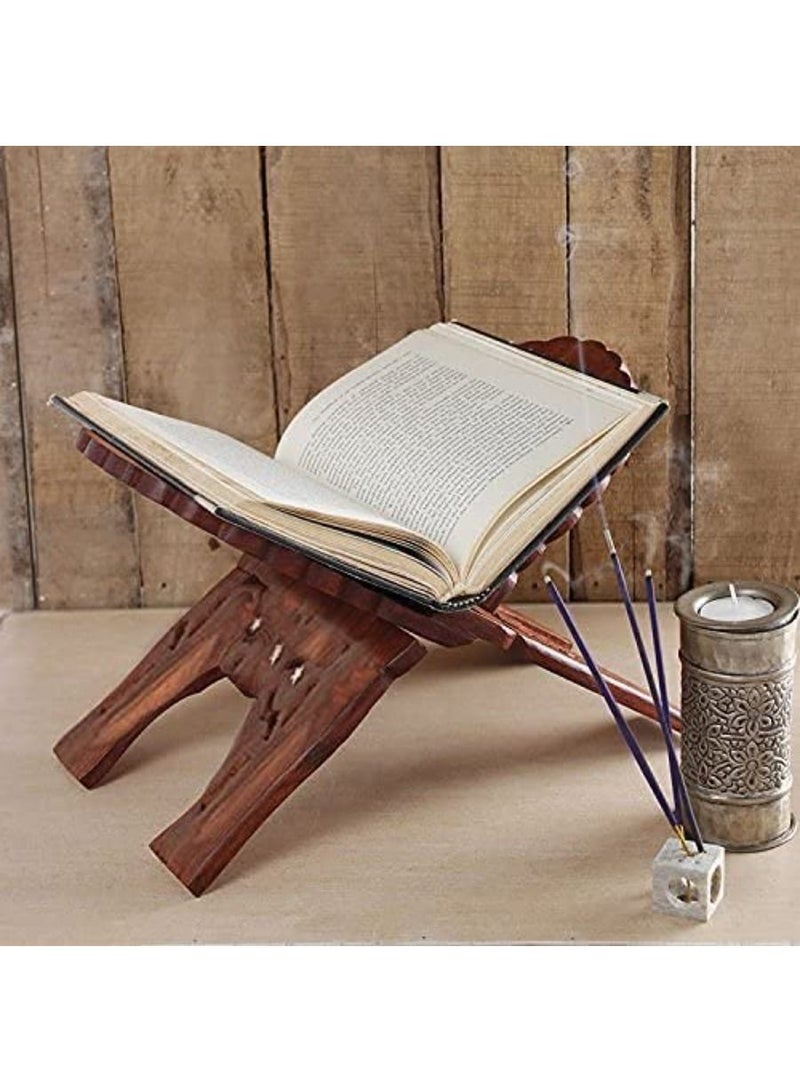QUESERA wooden for reading handmade fordable wooden  stand book stand quran stand - Image 3