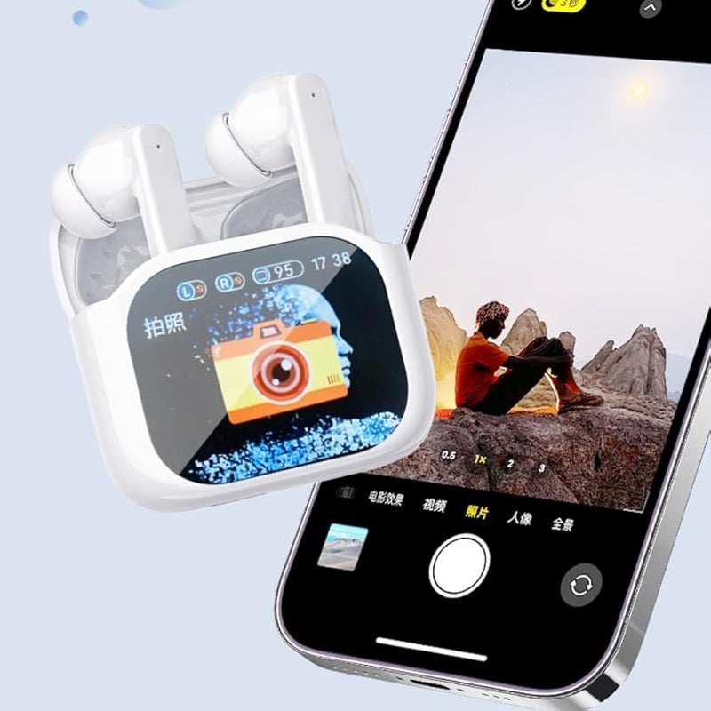 NE20 Pro AI Translation Earbuds Real Time LED Display IPX7 Waterproof HD Stereo Black - Image 5