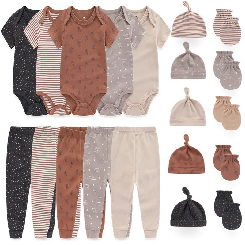Kiddiezoom Unisex Baby Layette Essentials Giftset Clothing Set 19-Piece For Newborn Baby - Image 1