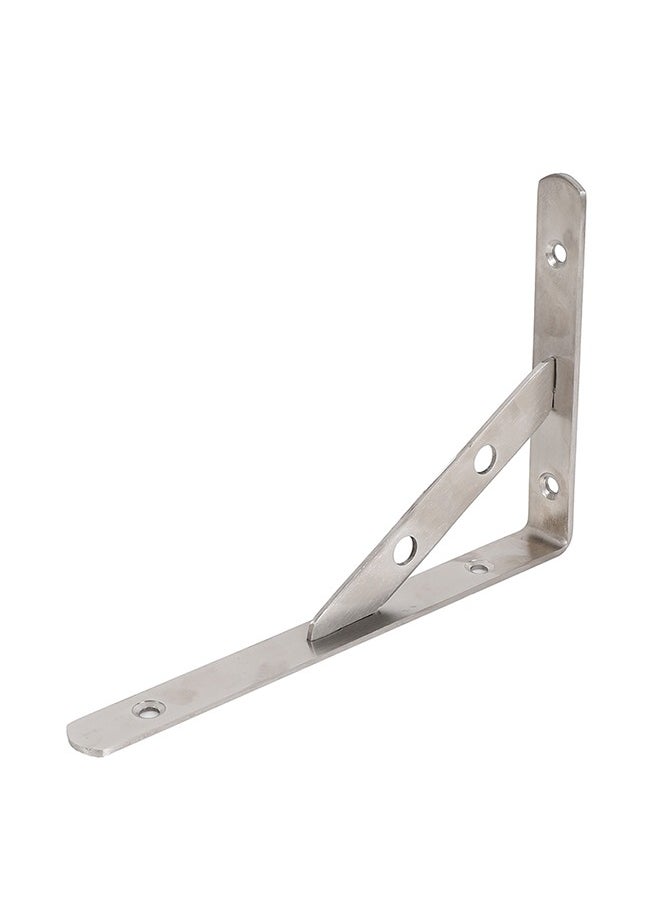 Stainless Steel Bracket -15x11cm- Heavy Duty, Wall-Mounted Shelf Support for DIY, Kitchen, Garage Office Storage - Space-Saving, Rust-Resistant Bracket for Small Spaces and Industrial Shelving