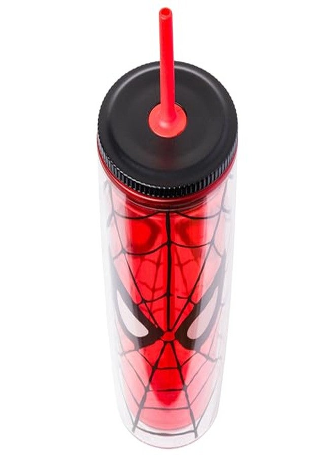 سيلفر بوفالو كوب بلاستيكي مقاوم للانسكاب من سيلفر بافالو مارفل سبايدرمان آيز، سعة 20 أونصة - Image 3