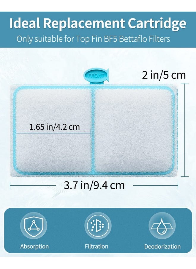 Pawfly - Pawfly Filter Cartridge for Top Fin EF-S Element and BF5 BETTAFLO, Replacement EF-S Filter Cartridge for Top Fin Fish Tank (6 Pack) - Image 1