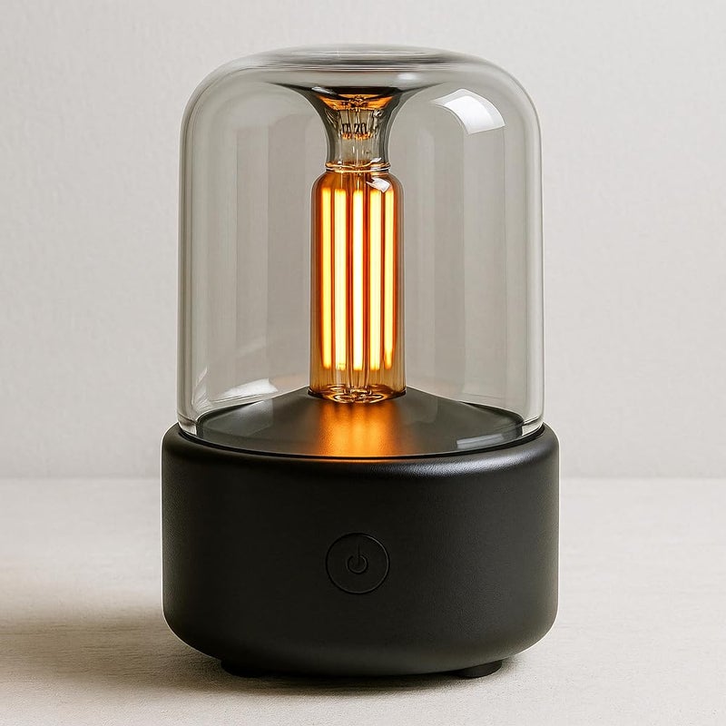 ALMA® Candlelight Lamp Aromatherapy Diffuser & Humidifier - Essential Oil Diffuser 120ML - Cool Mist Ultrasonic Humidifier - Image 1