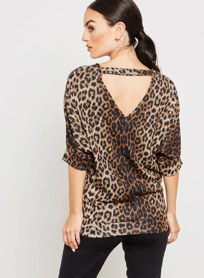 QUIZ Leopard Print Top