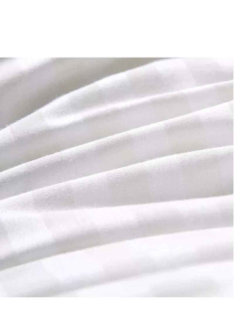 Sleep night Sleep Night Pack Of 2 Soft Stripe Hotel Pillow 1 Kg Size 50 X 75 cm, Breathable Soft Microfiber Filling Pillows for Neck Pain, Back Side & Stomach Sleepers  - Image 5