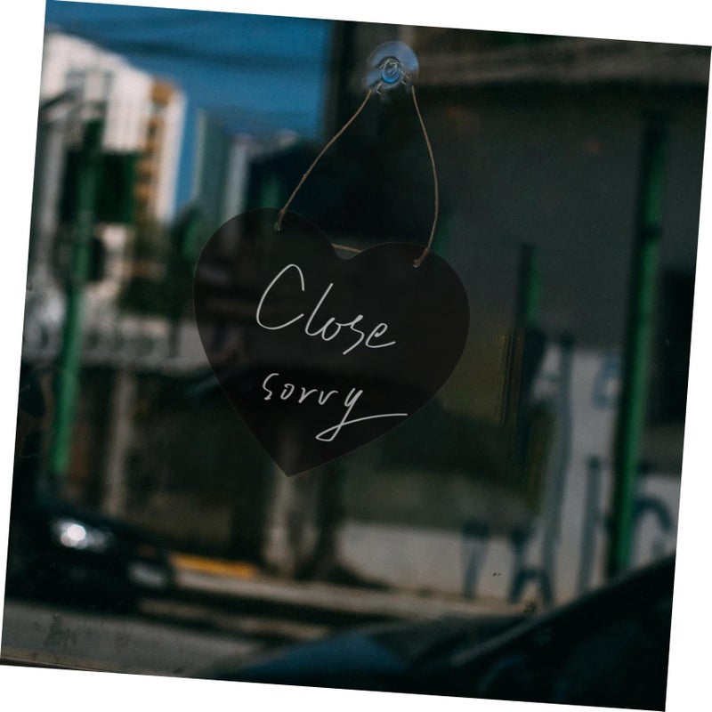 4Pcs Mini Dry Erase Board Set Black Retro Style Wall Plaque for Kitchen Bathroom Door Decor - Image 4