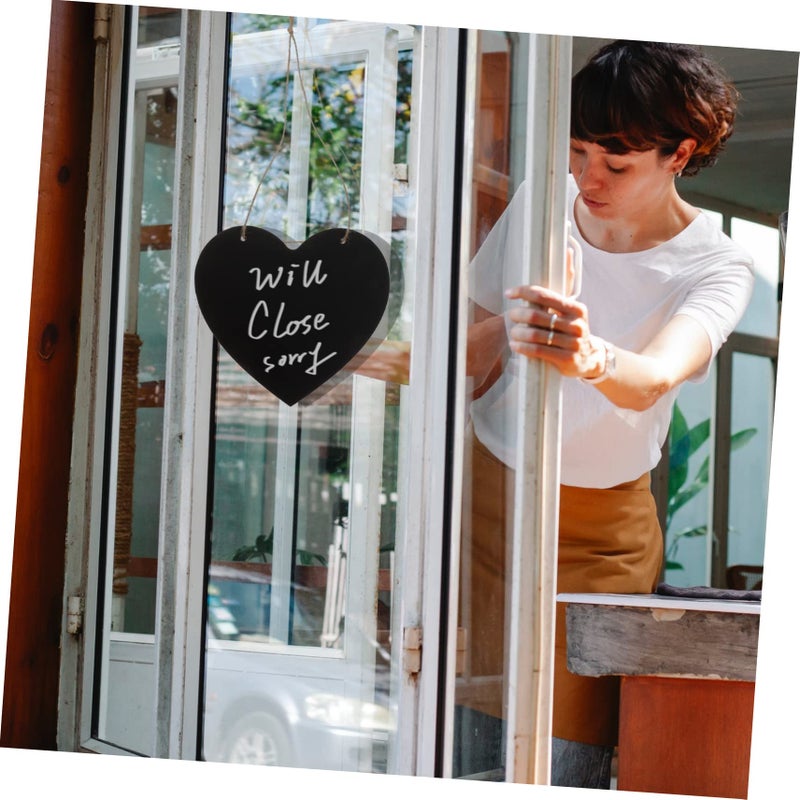 4Pcs Mini Dry Erase Board Set Black Retro Style Wall Plaque for Kitchen Bathroom Door Decor - Image 3