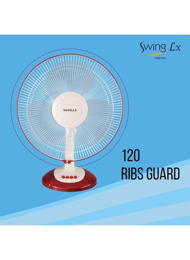 هافلز Havells Swing Lx 400mm Table Fan (Cherry) - Image 1