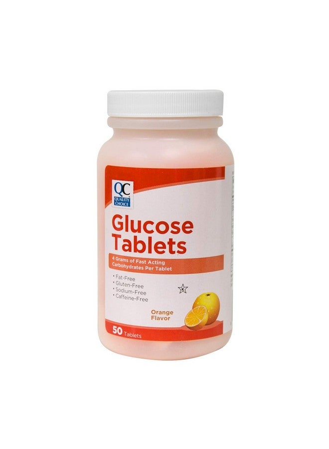 Quality Choice Quality Choice Fast Acting Glucose Tablets Orange Flavor 50 Tablets… - Image 1