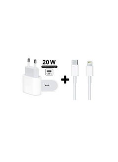 20W USB-C Power Adapter With Lightning To USB-C Cable