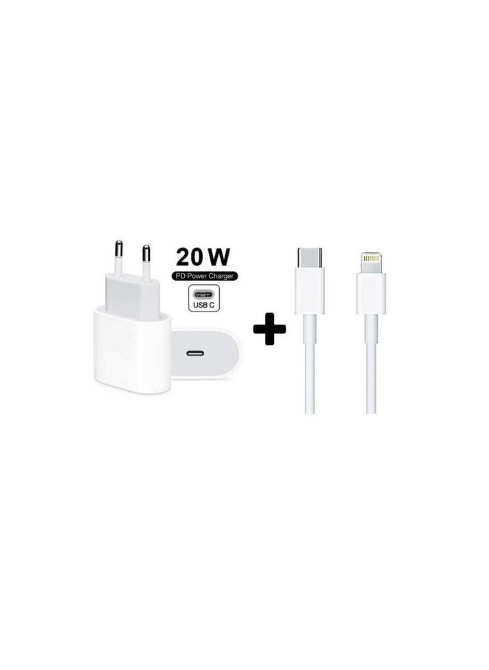 Generic - 20W USB-C Power Adapter With Lightning To USB-C Cable - Image 1