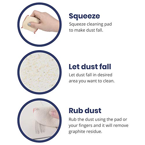 Pacific Arc Dry Cleaning Pads Small for Drafting, Art, Architecture, and Graphite - Image 4